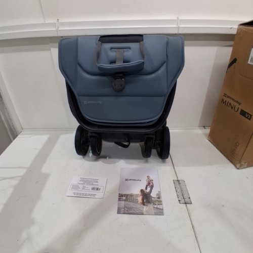 UPPABABY MINU V3 TRAVEL STROLLER LIGHTWEIGHT + COMPACT DESIGN - FOR ALL STAGES - DILAN STONE BLUE - (MODEL: 0803-MIN-NA-DIL) image 4