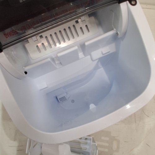EUHOMY COUNTERTOP ICE MAKER MACHINE WITH HANDLE, BASKET AND SCOOP - MAKES 26LB/DAY - BLACK (MODEL: IM001-BBL-CAEH) image 4