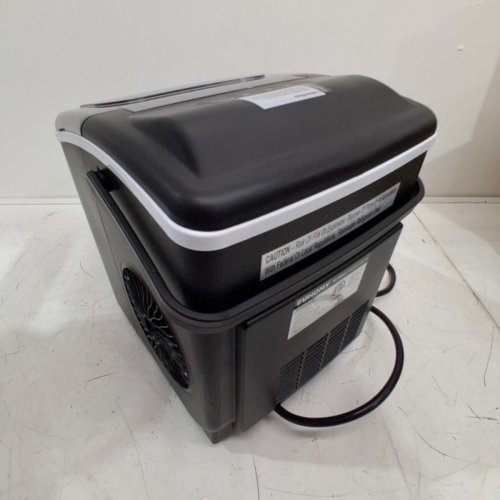 EUHOMY COUNTERTOP ICE MAKER MACHINE WITH HANDLE, BASKET AND SCOOP - MAKES 26LB/DAY - BLACK (MODEL: IM001-BBL-CAEH) image 5