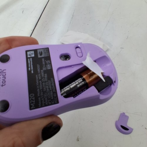 LOGITECH M220 SILENT WIRELESS MOUSE WITH USB RECEIVER - PURPLE - (MODEL: MR0084) image 2