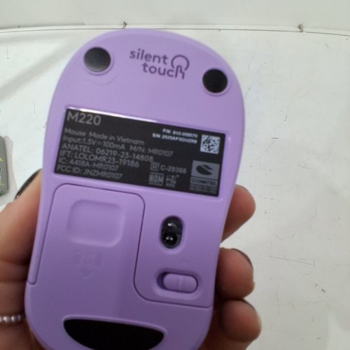 LOGITECH M220 SILENT WIRELESS MOUSE WITH USB RECEIVER - PURPLE - (MODEL: MR0084) image 4