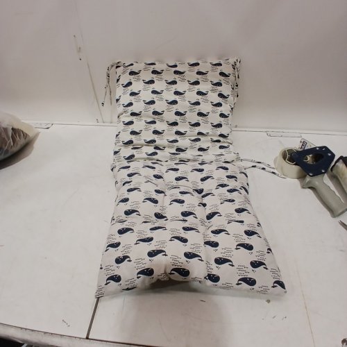 HIGH BACK CHAIR CUSHION - WHITE / BLUE / WHALE image 2