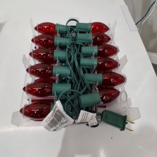 NOVELTYLIGHTS STRAWBERRY SHAPED LED LIGHTS - 25FT - RED (MODEL: CGC670-G-R/G/PW) image 4