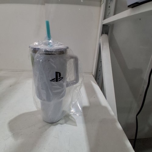 SONY PLAYSTATION CLASSIC ICONS WATER BOTTLE TUMBLER - 40OZ - WHITE/BLACK image 6