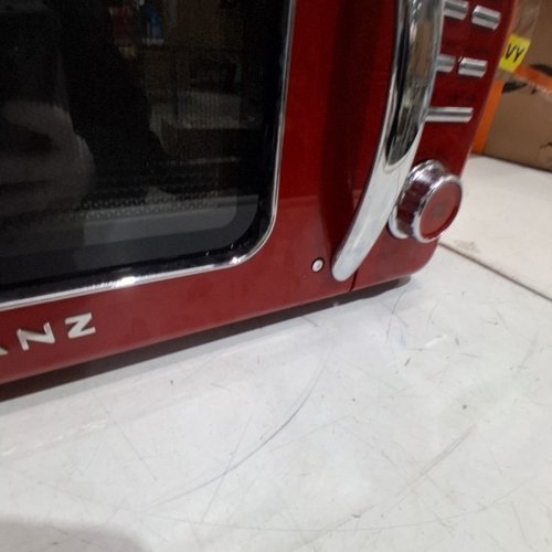 GALANZ RETRO STYLE COUNTERTOP MICROWAVE OVEN - 0.9CU.FT. - RED - (MODEL:GLCMKZ09RDR09) image 6