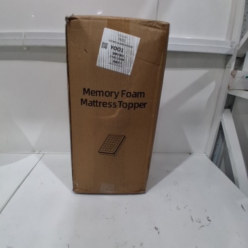 PREMIUM DUAL LAYER MEMORY FOAM MATTRESS TOPPER - 3" - QUEEN - WHITE image 5