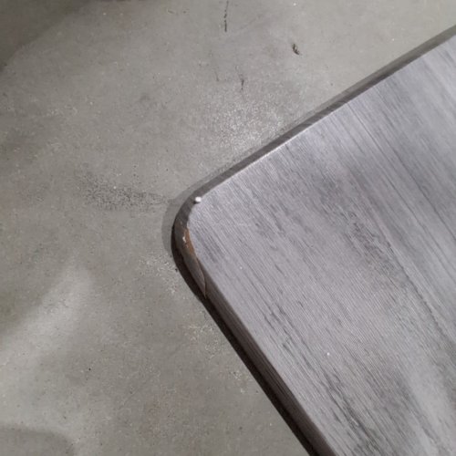 5PC DINING TABLE AND CHAIRS - 43.2" X 27.5" - GRAY AND BLACK image 4