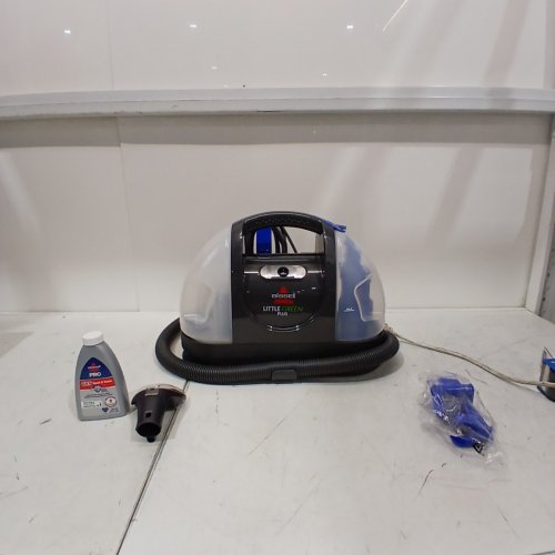 BISSELL LITTLE GREEN PORTABLE CARPET & UPHOLSTERY DEEP CLEANER - 48OZ TANK - BLUE/BLACK - (MODEL: 14006) image 3