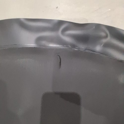 SALON & BARBER SHOP CHAIR ANTI-FATIGUE FLOOR MAT - 5/8 IN. THICK - 3FT X 5FT - BLACK SEMI CIRCLE image 3