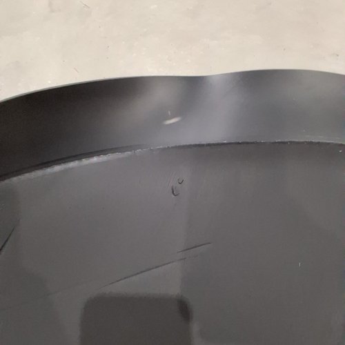 SALON & BARBER SHOP CHAIR ANTI-FATIGUE FLOOR MAT - 5/8 IN. THICK - 3FT X 5FT - BLACK SEMI CIRCLE image 4