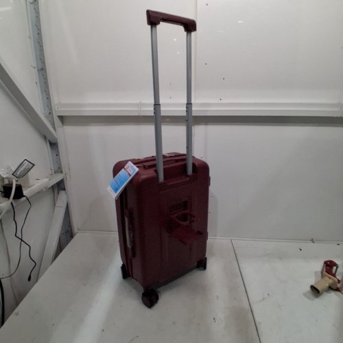 ISLAND ELEPHANT EXPANDABLE CARRY-ON LUGGAGE AIRLINE APPROVED WITH FRONT POCKET, CUP HOLDER, USB CHARGE, SIDE POTHOOK, 360°SPINNER WHEELS, TSA LOCK & 100% PC UNBREAKABLE - 20" - RED (MODEL: E701) image 4