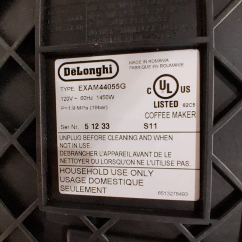 DE'LONGHI RIVELIA AUTOMATIC ESPRESSO MACHINE WITH GRINDER & MILK FROTHER ALL-IN-ONE COFFEE MAKER, HOT & ICED LATTE - 47 OZ - PEBBLE GREY (MODEL:EXAM44055G) image 2