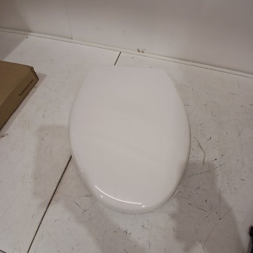 BEMIS ELONGATED PLASTIC CLOSED FRONT TOILET SEAT - 18" - WHITE image 2