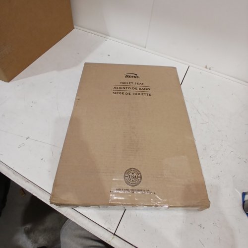 BEMIS ELONGATED PLASTIC CLOSED FRONT TOILET SEAT - 18" - WHITE image 4