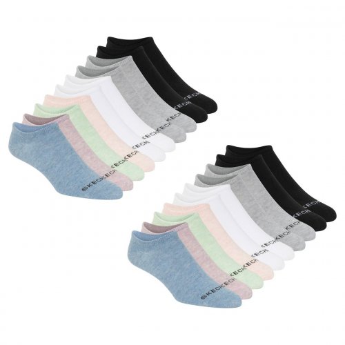 10PR WOMEN'S SKECHERS COTTON BLEND NO-SHOW SOCKS - FITS SHOE SIZE 5-9.5 (STYLE: 5567789) image 2