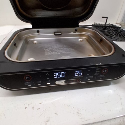 NINJA FOODI XL 5-IN-1 INDOOR GRILL/AIR FRIER - BLACK - (BG500C) image 3