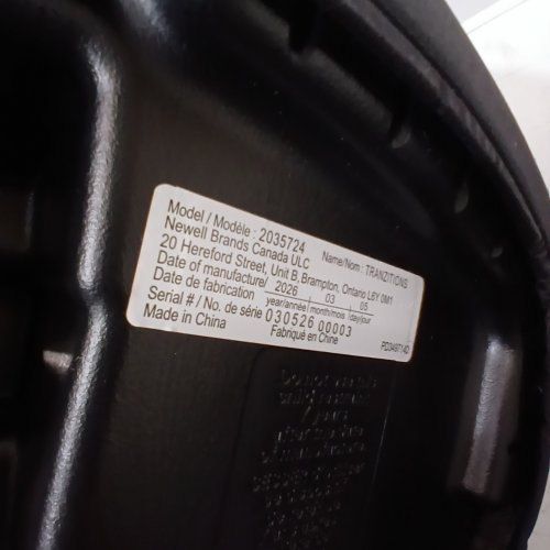 GRACO TRANZITIONS 3-IN-1 HARNESS BOOSTER SEAT - 22-100LBS - PROOF BLACK (MODEL: 2035724) image 3