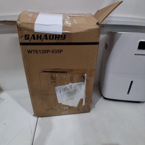 SAHAUHY SMART DEHUMIDIFIER UP TO 6,200 SQ. FT WITH DRAIN HOSE - WHITE - (MODEL: WTE120P-035P) image 5