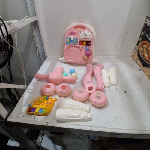 YOLAY 3 IN 1 BABY WALKER PUSH WITH WHEELS - PINK (MODEL: 965) image 2