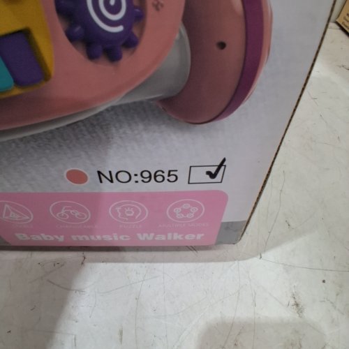 YOLAY 3 IN 1 BABY WALKER PUSH WITH WHEELS - PINK (MODEL: 965) image 6