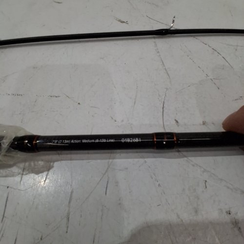 IM6 FISHING ROD - 7FT- MEDIUM ACTION, 8-16 LBS LINE - BLACK, TAN, AND COPPER image 2