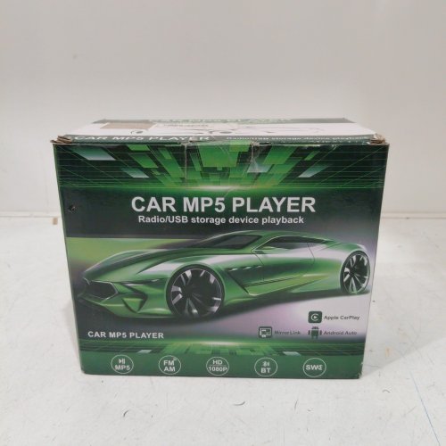 AUDIO DOUBLE DIN TOUCHSCREEN CARPLAY & ANDROID AUTO BACK UP CAMERA CAR MP5 PLAYER - 7" SCREEN - BLACK image 4