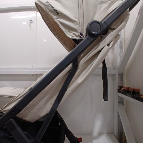UPPABABY MINU V3 LIGHTWEIGHT FOLDABLE STROLLER - ADA (SANDSTONE MÉLANGE) (MODEL: 0803-MIN-NA-ADA) image 9