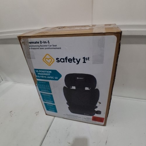 SAFETY 1ST 2-IN-1 LIGHTWEIGHT GROWMATE BELT-POSITIONING BOOSTER CAR SEAT WITH HIGH-BACK TO BACKLESS & ADJUSTABLE HEADREST- BLACK (MODEL:22267CHHR) image 5