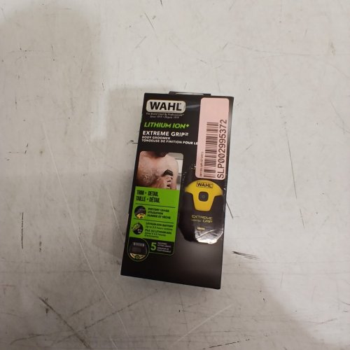WAHL LITHIUM ION EXTREME GRIP BODY GROOMER - 5 V 1 A - BLACK AND YELLOW (MODEL: 6230) image 6