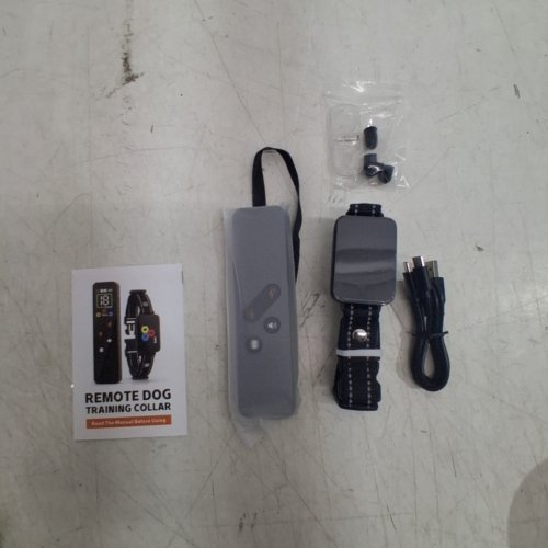 REMOTE WATERPROOF DOG TRAINING COLLAR WITH SCREEN - 3300FT - BLACK image 2