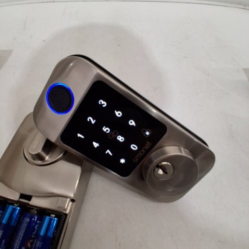 SMONET SMART WIFI FINGERPRINT BLUETOOTH DEADBOLT LOCK - SILVER (MODEL: M6-SWF-S) image 3