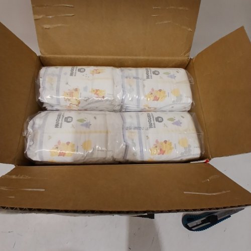 84PK HUGGIES LITTLE SNUGGLERS DISPOSABLE BABY DIAPERS - NEWBORN - DISNEY WINNIE THE POOH image 2