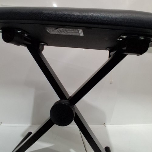 ROCKJAM KEYBOARD STAND AND BENCH SET WITH HEADPHONES- BLACK image 4