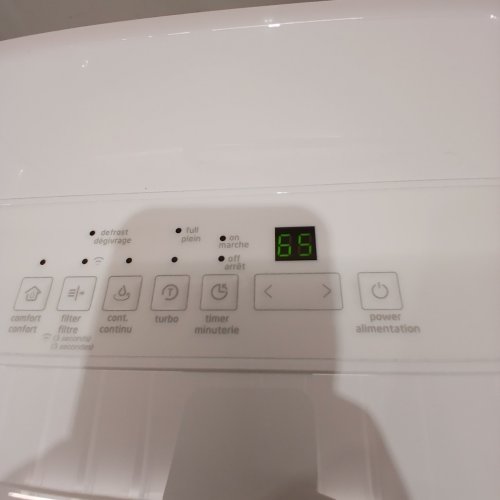 MIDEA EASYDRY DEHUMIDIFIER WITH DIGITAL DISPLAY - 1500SQ.FT. COVERAGE - WHITE (MODEL: MAD22C1AWS) image 2