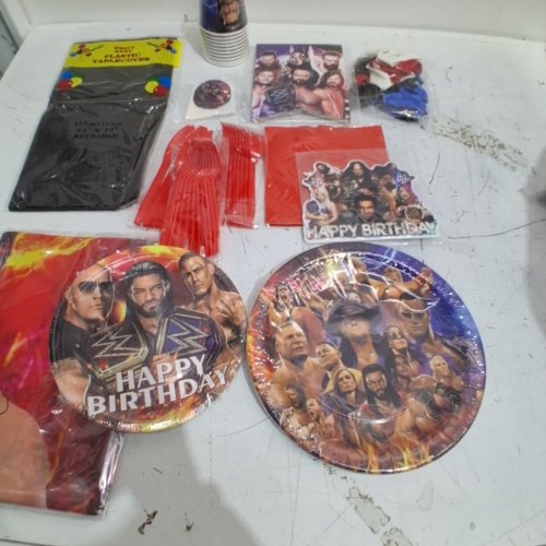 89PC WWE PARTY SUPPLIES SET - MULTICOLOURED (MODEL : 51081824) image 4