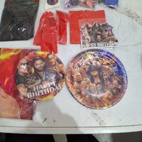 89PC WWE PARTY SUPPLIES SET - MULTICOLOURED (MODEL : 51081824) image 5