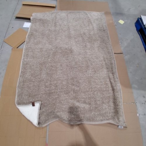ROOTS HOME SHERPA THROW BLANKET - 50" X 70" - BEIGE (MODEL: 2620482) image 2