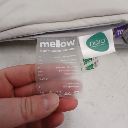 MELLOW TEMPERATURE CONTROL COOLING COMFORTER - QUEEN - GREY (CCL-QUEEN) image 4