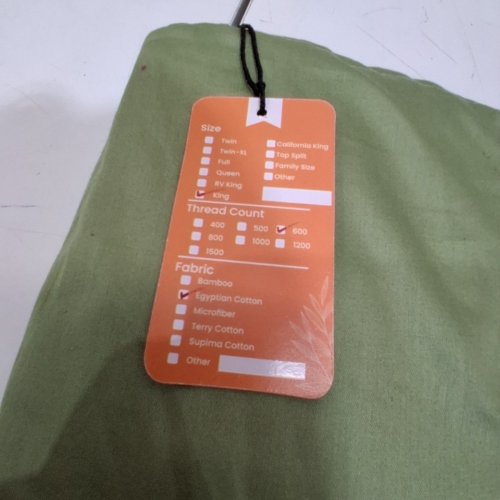 4PC SGI BEDDING EGYPTIAN COTTON SHEET - KING - GREEN image 3
