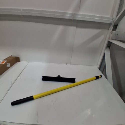 FUREMOVER PET HAIR REMOVAL TOOL WITH SQUEEGEE & TELESCOPING HANDLE - 3-5FT - BLACK/YELLOW - (MODEL: SW-250I-AMZ-6) image 2