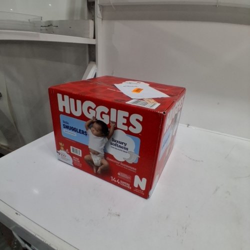 144PK HUGGIES LITTLE SNUGGLERS DIAPERS - SIZE NEWBORN image 2