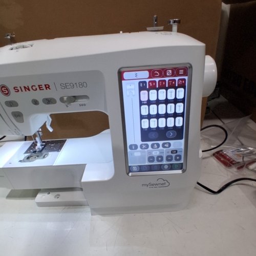 SINGER SEWING & EMBROIDERY MACHINE WITH ACCESSORY KIT - 7" TOUCH SCREEN | WIFI | AUTOMATIC NEEDLE THREADER - WHITE - (MODEL: SE9180) image 8