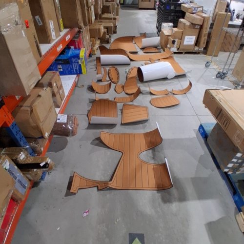 21PC CUSTOM CUT EVA FOAM DECKING PADS FOR BOATS - various sizes - TAN image 2