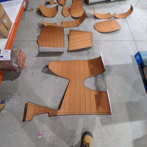 21PC CUSTOM CUT EVA FOAM DECKING PADS FOR BOATS - various sizes - TAN image 3