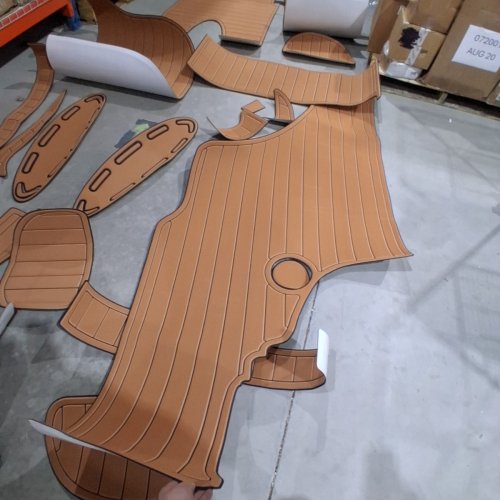 21PC CUSTOM CUT EVA FOAM DECKING PADS FOR BOATS - various sizes - TAN image 7