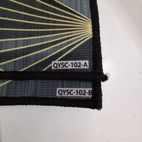 2PC GEOMETRIC NON-SLIP KITCHEN RUGS - 15.6" X 23.6", 15.6" X 47.2" - BLACK AND GOLD image 2