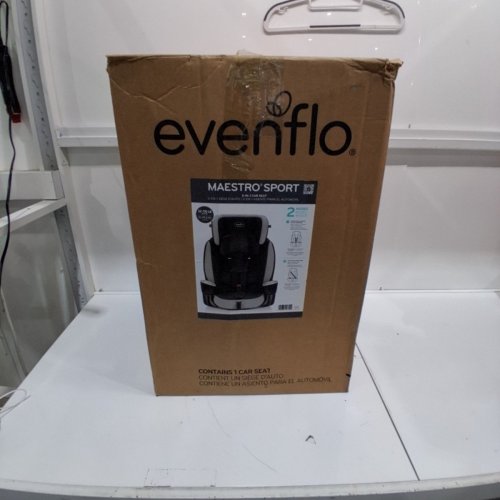 EVENFLO MAESTRO SPORT 2 - IN - 1 HARNESS BOOSTER CAR SEAT - 110LB MAX - GRANITE - (MODEL:34912203) image 5