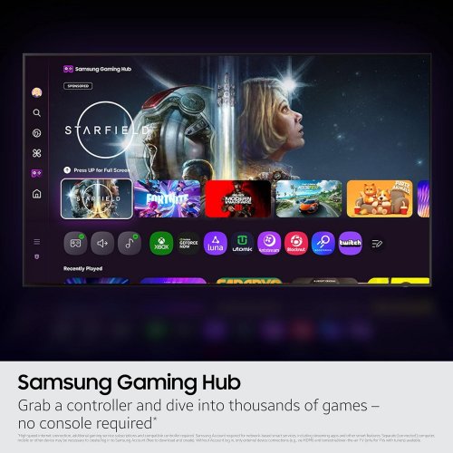 SAMSUNG CLASS CRYSTAL UHD SMART TV - 55" - BLACK (MODEL: UN55U8000HF) image 5