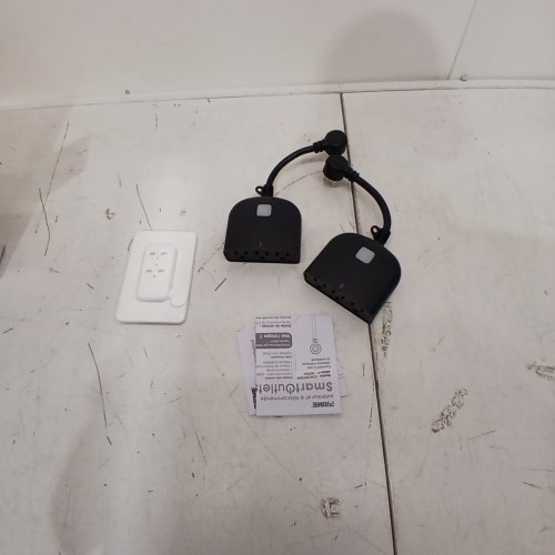 2PK PRIME OUTDOOR WIFI APP CONTROLLED SMART OUTLETS WITH REMOTE CONTROL COMPATIBLE WITH ALEXA & GOOGLE HOME - BLACK (MODEL: 1829553) image 3