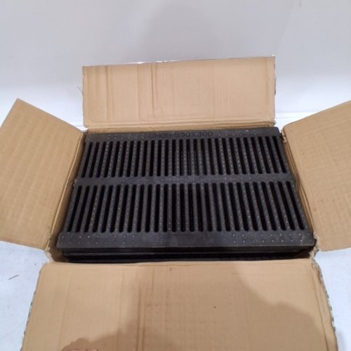 3PK NATOTELA HEAVY DUTY DRIVEWAY POLYMER PLASTIC TRENCH DRAIN GRATE - 20" X 12" - BLACK (MODEL: GGB-PP-D-50X30-3) image 3